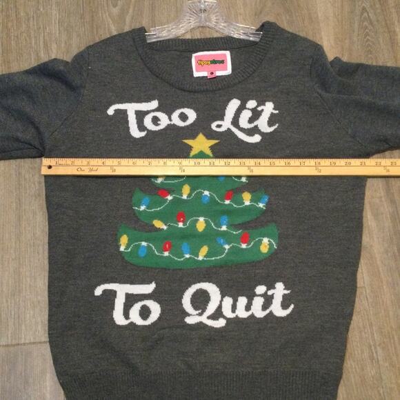 Ugly Christmas Sweater Light-Up Tree adult large - Picture 3 of 5